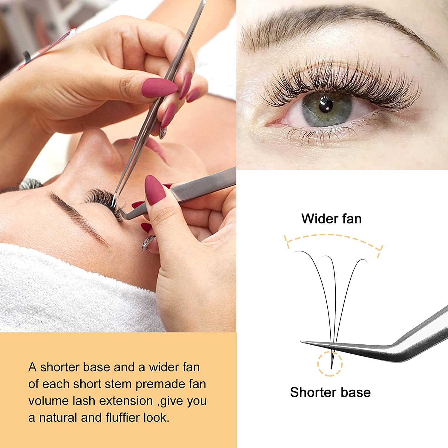 3D wider fan lashes